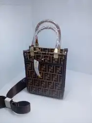 Fendi Roma Leather Statement Bag