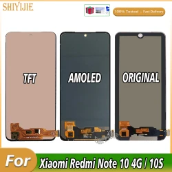 Display For Xiaomi Redmi Note 10S LCD Touch Screen Display Digitizer Note 10S M2101K7BG M2101K7BI M2101K7BNY M2101K7BL Assembly