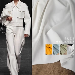 Dark Pattern Men\'s Suit Fabric High Quality By The Meter for Clothing DIY Sewing Anti-wrinkle Designer Cloth Soft White Black