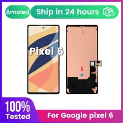 Super amoled 6.4" For Google Pixel 6 Lcd with Frame Display Digital Touch Screen Replacement GB7N6 G9S9B16 G9S9B GR1YHScreen
