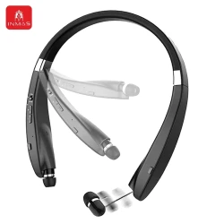 INMAS SX-991True Wireless Foldable Earbuds Bluetooth Neckband Headset Hifi Stereo Earphones Noise Cancelling Headphones With Mic
