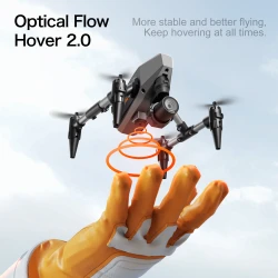 LSRC XD1 pro Mini Drone WIFI Dual Camera 4K/8K Optical Flow Positioning Alloy Anti-Drop Quadcopter with Remote Control RC Toy Gi
