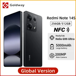 Xiaomi Redmi Note 14S Global Version NFC 200MP Camera 5000mAh 67W HyperCharge MTK Helio G99-Ultra 6.67" 120Hz AMOLED Display
