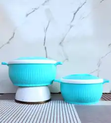 Turquoise Plastic Food Storage Containers with Lids