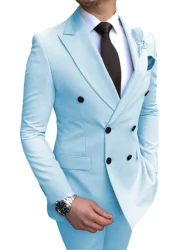 2-piece Business Suit Men's  fitted clothing suit popular party wedding
