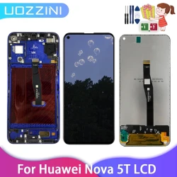 LCD For Huawei Nova 5T LCD Display Touch Screen Digitizer NO/With Frame Assembly for  Replacement 100% Tested