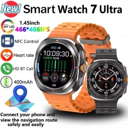 2025 New GPS Smart Watch 7 Ultra Men 47MM AMOLED Screen Multi-Function Compass Sports Fitness Tracker Health Women Smart Watch