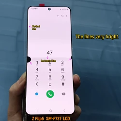 Super AMOLED LCD For Samsung Z Flip5 5G SM-F731 Display Touch Screen Assembly Replacement For Z Flip 5 5G F731B F731U Display