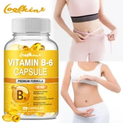 Vitamin B-6 Supplement - Maximum Absorption 120 Softgels Non-GMO, Gluten-Free Supplement