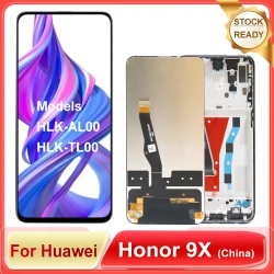 Tested 6.59'' For Huawei Honor 9X HLK-AL00, HLK-TL00 LCD Display Touch Screen Digitizer For Honor 9X (China) LCD Repair Parts