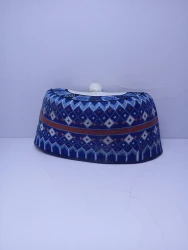 Original Handwoven Hausa Fulani Zawa Cap – Bangol Kindei Bama Style | Men’s Knitted Maiduguri Cap Sizeof 24 