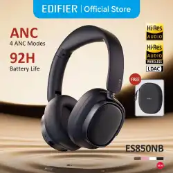 Edifier ES850NB Wireless Headphone Noise Cancelling Bluetooth Earphones Hi-Res Wireless Over-Ear Headphones with Carry Bag