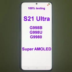 120HZ Super AMOLED For Samsung Galaxy S21 Ultra 5G  G998U G9980 G998B LCD Display Touch Screen Digitizer With defects screen
