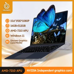 Laptop 15.6 inch Windows 10/11 Pro Notebook 16GB RAM 512GB SSD AMD A4 7210U Gaming Computer IPS Screen Office Study Business PC