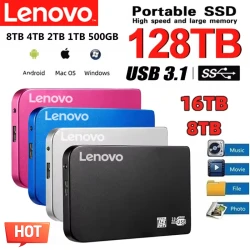 Lenovo Original 2TB High-speed SSD Portable External Solid State Hard Drive USB 3.1 Interface Mobile Hard Drive For Laptop/mac