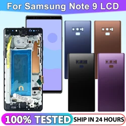 TFT Quality Note9 LCD Touch Screen Digitizer Repair Parts For Samsung Note 9 Display with Frame N960F N960D/S Replacement