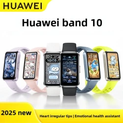 2025 New Original Huawei Band 10 Smartwatch,Compatible with IOS & Android,Sleep Tracking,Health Monitor,14 Days Battery Life,