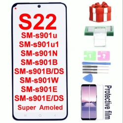 With defects LCD For Samsung Galaxy  S22 S901B S901U S901E/DS S901W LCD Display Touch Screen Digitizer Assembly Replacement