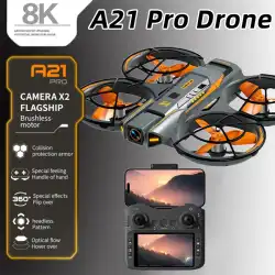 For Xiaomi A21 Pro Drone Professional 8K HD Dual Camera 5G WIFI Brushless Motor 360°  roll Obstacle Avoidance Quadcopter Toy New