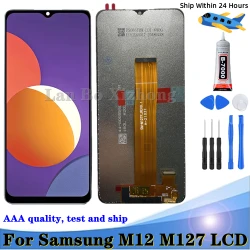 Tested 6.5" For Samsung  M12 LCD M127 SM-M127F/DSN M127FN/G Display Touch Screen Digitizer Display Assembly Replacement Parts
