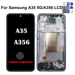 Super AMOLED Pantalla For Samsung A35 5G Display A356B A356E A356U LCD isplay Touch Screen Digitizer For Samsung A35 LCD