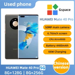 Huawei Mate 40 Pro 5G Android 6.76 inch Kirin 9000 Mobile Phone Curved Screen Octa Core 5nm craft 50MP Ultra Vision used phone