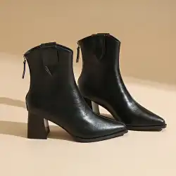 Shoes Spring Autumn Winter 2025 New Women's Boots High Heels Pointed Boots Short Boots