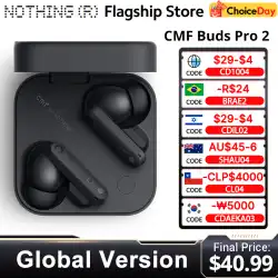Global Version Cmf By Nothing Buds Pro 2 Earphone Bluetooth 5.3 with 50 dB Hybrid Active Noise Cancellation 6 HD MICS IP55