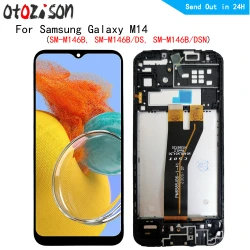 6.6" Screen For Samsung Galaxy M14 5G SM-M146B, SM-M146B/DS LCD Display Screen Touch Panel Digitizer With Frame Assembly