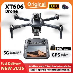For Xiaomi XT606 GPS Drone Professional 4K 3-Axis PTZ Dual Camera Obstacle Avoidance Brushless Motor 5G WIFI RC Quadcopter Toys