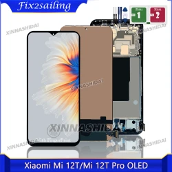 OLED 6.67'' For Xiaomi 12T LCD 22071212AG Display touch screen digitizer Assembly for xiaomi mi 12T Pro LCD Replacement