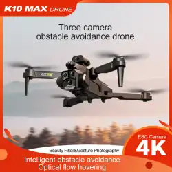New K10MAX Drone Triple HD Camera Aerial  OAS Remote Control Aircraft Optical Flow Quadcopter Kid Gifts