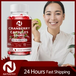 Cranberry Extract Supports Urinary System Health, Bladder Health Potent Antioxidant Rich Vitamin C - Everyday Cranberry Capsule