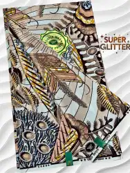Shine Like Royalty: Original Super Glitter Grand Super Wax – Elite Atamfa Turmi for Stunning Dashiki & High-Fashion African Outfits