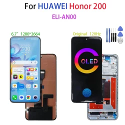 Original 6.7" OLED For Huawei Honor 200 LCD ELi-NX9 Display Screen Touch Digitizer For Honor 200 Lcd Screen Display Replacement