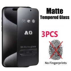 3Pcs Matte Screen Protector for iPhone 16 Frosted Screen Protector for iPhone 16 Plus 16 Pro Max iphone16 Tempered Glass Film