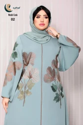 Designer Embroidered Maxi Abaya with Hood