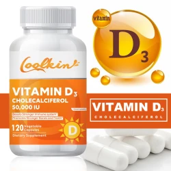 Vitamin D3 50000IU - Promotes Healthy Muscle Health, Strong Bones and Nervous System Health, Immune Support