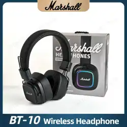 2025 New Marshall BT10 Wireless Bluetooth Headphones Noise Cancelling Earphone Over Ear Stereo Sound Game Business Sport Headset