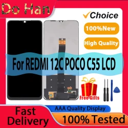 LCD For Xiaomi Redmi 12C POCO C55 Display Touch Screen Digitizer For Redmi 12C POCO C55 Display LCD Replacement Parts