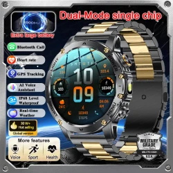 T-Rex 3 Military Grade 1000mAh Battery Smart Watch IP68 Waterproof GPS Bluetooth call AMOLED HD Men Sports 2025 New Smartwatch