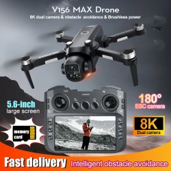 V156 Max Drone 8K Professional Drone With Camrera Remote Control With Screen Brushless Obstacel Avoidance Drone For DJl Mavic 4