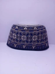 Original Handwoven Hausa Fulani Zawa Cap – Bangol Kindei Bama Style | Men’s Knitted Maiduguri Cap Sizeof 22.5 