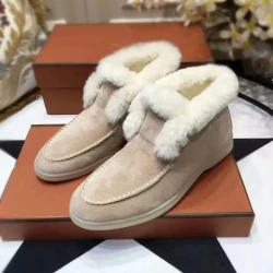 2022 Autumn/Winter Women's Thickened Warm Sheep Fur Lined Short Boots Snow Boots Casual Frosted Solid Color Snow Shoes
