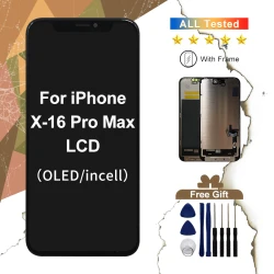 OLED 16 For iPhone X XR XS MAX 11 12 Pro Display 15 Pro Max Screen Touch For iP 13 Pro 14 Plus 13 MINI Display 15 Plus 12 Mini