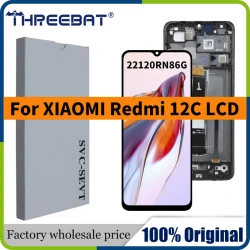6.71" Original For Xiaomi Redmi 12C LCD Display Touch Screen Digitizer Assembly For Redmi 12c Display 22120RN86G Replacement