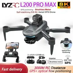 2025 New L200 PRO MAX Drone 4K Professional HD Camera 2-Axis Gimbal 360° Obstacle Avoidance Brushless GPS Quadcopter FPV RC Dron