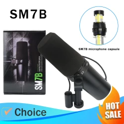 Professional podcast dynamic heart-shaped microphone SM7B SM7DB, built-in preamplifier, used for stage live/podcast studio