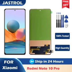 LCD Screen for Xiaomi Redmi Note 10 Pro M2101K6G M2101K6R LCD Display Touch Screen Digitizer for Redmi Note 10 Pro With Frame