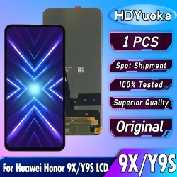 100%Test 6.59" Original LCD For Huawei Honor 9X LCD STK-LX1 Display Touch Screen Digitizer Assembly For Huawei Y9s LCD Replace